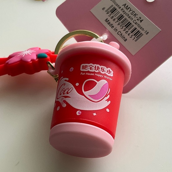 None Accessories - NWT Coco Red Key & Card Holder